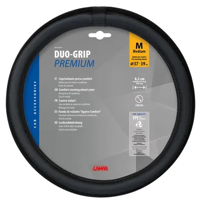 Produktbild von LAMPA 33141 Duo-Grip Lenkradbezug TPE Schwarz Lenkradhülle