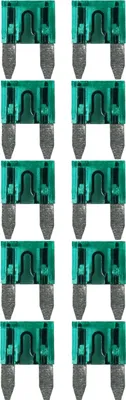 Image de baytronic 10x fusible automobile plat Mini vert 30A