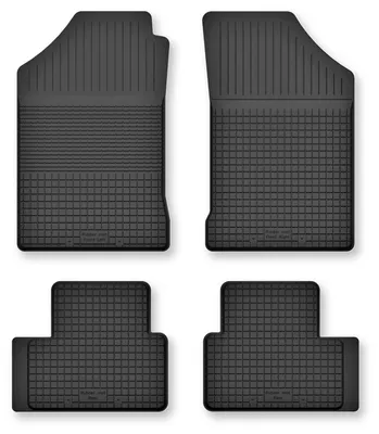 Produktbild von Gummi-Fußmatten für Lancia Ypsilon I 1996-2003 (Schrägheck) – 4-tlg, Schwarz, Semi-Universal, angepasst – Wielganizator Semi-Universal