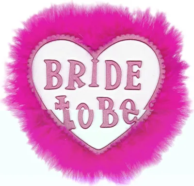 Produktbild von JGA Brautparty Accessoires - Brosche "Bride to Be" Pink Weiß