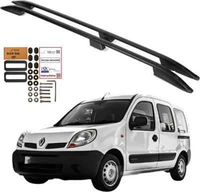 Immagine prodotto di Barre portatutto RENAULT KANGOO 1999-2008 Alluminio Nero Solido Durevole