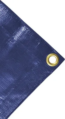 Immagine prodotto di telone 6m x 8m (2 pezzi) - telone in tessuto 240 g/mq - blu - telone in PE