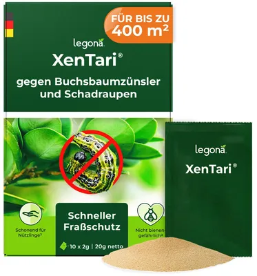 Produktbild von Legona XenTari gegen Buchsbaumzünsler – 10 x 2 g für bis zu 400 m²