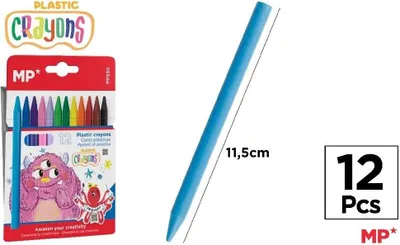 Produktbild von Kredki plastikowe 12 kolorów MP