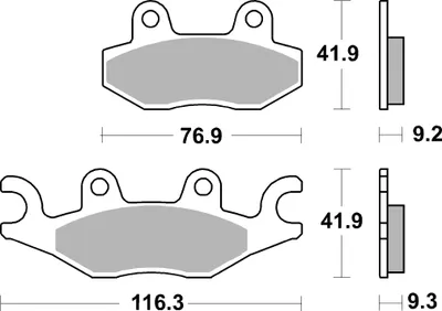 Produktbild von Scooterbelag SBS 210HF (Satz pro Scheibe) Street Ceramic