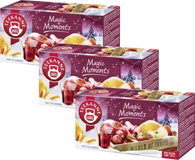 Produktbild von Teekanne Wintertee Mischung 3x 20 Teebeutel - Früchtetee Zimt - Rum Aroma Tee