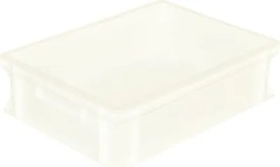 Obrázok produktu pre Stapelkiste Kunststoff, weiß, Höhe: 105 mm, Länge: 400 mm, Breite: 300 mm