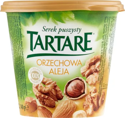 Obrázok produktu pre Serek do smarowania Tartare Orzechowa Aleja 140 g