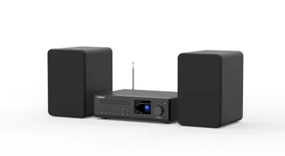 Produktbild von Maxxo MS100W HiFi Stereoanlage Internetradio DAB+ CD Bluetooth WLAN USB 100W RMS Heimkino Musiksystem, Schwarz