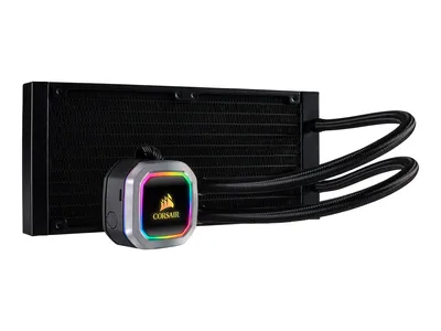 Produktbild von Corsair H100i, All-in-One-Flüssigkeitskühler, 12 cm, Schwarz, Weiß