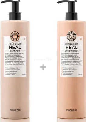 Produktbild von Maria Nila Head & Hair Heal XXL Set - Shampoo 1000 ml + Conditioner 1000 ml