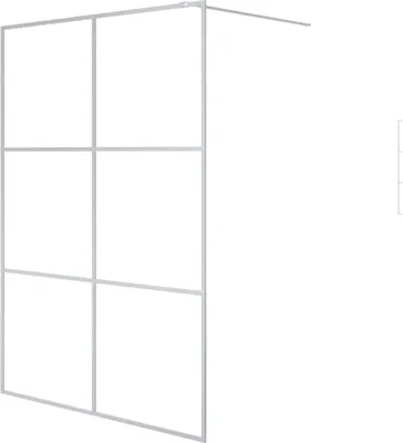 Produktbild von vidaXL Duschwand für Begehbare Dusche Silbern 140x195 cm ESG-Klarglas