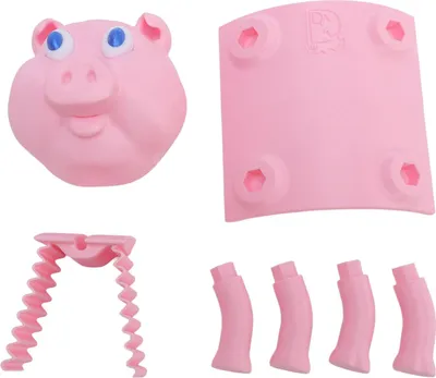 Produktbild von Toilettenpapierhalter mit Schweinchenmotiv, dekorativ, lustig, süß, Seidenpapier-Aufbewahrungsständer für Badezimmer