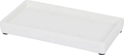 Produktbild von Harbor Housewares Keramik-Seifenspender-Tablett – Weiß