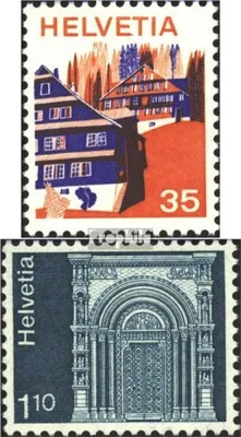 Produktbild von Briefmarken Schweiz 1975 Mi 1067,1068 (kompl.Ausgaben) postfrisch Sondermarken
