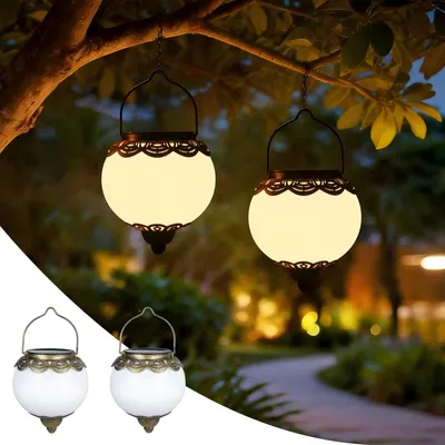 Obrázok produktu pre Solárna lampa 2 ks, IP65, Ø13xH41 cm, pre záhradné dekorácie