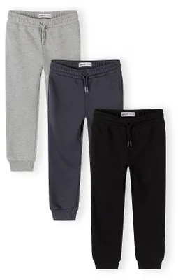 Minoti Jogginghose Schwarz für Jungen, Vorderansicht