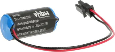 Produktbild von vhbw Akku kompatibel mit Allen Bradley ControlLogix 5561, ControlLogix 5563, 1756-BA2, ControlLogix 5562 Steuereinheit (1200 mAh, 3 V, Li-MnO2)
