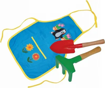 Produktbild von Der kleine Maulwurf Gartenwerkzeug und Schürze im Set für Kinder ab 3 Jahren
