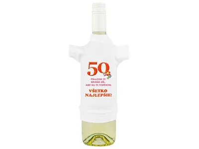 Obrázok produktu pre Tričko na fľašu k päťdesiatke II