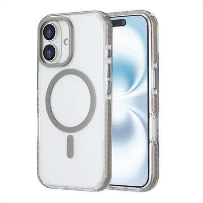Productafbeelding van imoshion Combat MagSafe Backcover voor de Apple iPhone 16 - Grijs