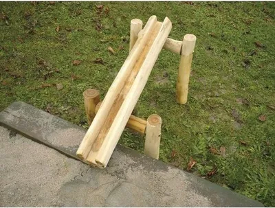 Produktbild von Wasserspielgerät für Kinder ab 3 Jahre aus Robinienholz, 50 cm, Länge anpassbar, hitzebeständig