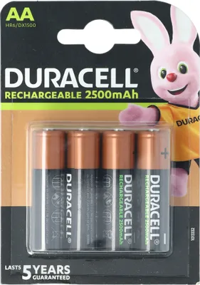 Produktbild von Duracell Recharge Ultra Mignon batérie - AA 2500mAh 4ks.