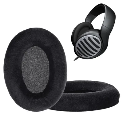 Produktbild von kwmobile 2x Velours Ohr Polster für Sennheiser HD515 / HD555 / HD595 / HD518 Ohrpolster - Ersatz Ohrpolster - Kopfhörer Ersatzteile - Kopfhörer