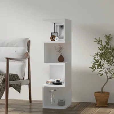 Immagine prodotto di Cissone - Libreria, 27x25x95h cm Bianco, 3 Ripiani