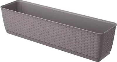 Produktbild von Prosperplast Ratolla Kollektion 59x15.4x14.2 Cm Za3806 Blumentopf Silber Silber Einheitsgröße