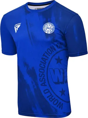 Produktbild von RDX WAKO T-SHIRTS Offizielles, von der World Association of Kickboxing Organization anerkanntes Kickbox-T-Shirt schweißableitend und atmungsaktiv