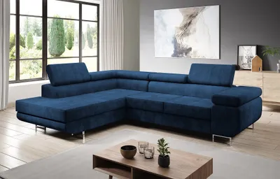 Produktbild von FurMeb24 - Ecksofa AVIO L  - LINKE SEITE , Sofa mit Bettk€sten und Schlaffunktion - (Kronos 04)