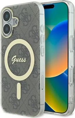Immagine prodotto di Guess Guhmp16Sh4Stw Iphone 16 6,1" Marrone/Brown Hardcase Iml 4G Magsafe