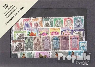 Produktbild von Briefmarken Obervolta 25 verschiedene Marken