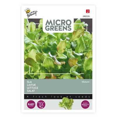 Obrázok produktu pre Buzzy Microgreens Zmes semien šalátu - cca 1 gr | Buzzy_080326