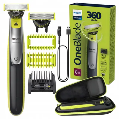 Produktbild von Philips OneBlade QP2834/23 – Barttrimmer – 360-Klinge – mit Reiseetui