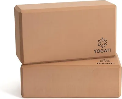 Produktbild von PolkaHome® Yogablöcke Set aus 2 Stück | Hochdichte EVA-Schaum Yogablöcke für Anfänger | Rutschfeste Unterstützung für Dehnübungen
