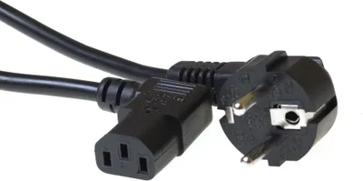 Immagine prodotto di ACT 230V cavo di collegamento schuko maschio (angolato) - C13 (angolato) 2 m Nero