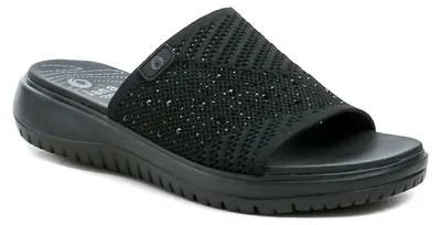 Produktbild von Jana 8-27264-46, schwarze Damen-Slipper, Größe 41