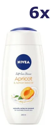 Produktbild von 6x Nivea Douchegel - Soft Apricot 250 ml