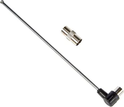Productafbeelding van Telescopische Antenne FM DAB DVB-T met IEC-stekker Adapter - Universele Ontvangst