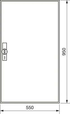 Obrázek produktu pro Hager ZB22S, 550 mm, 205 mm, 950 mm, 1 kusů