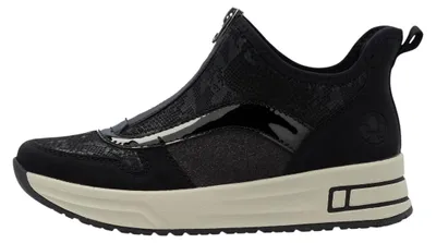 Imagen del producto de Zapatos de mujer Rieker, mocasines, color negro, para uso diario