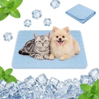 Image de Couverture rafraîchissante pour chiens, tapis auto-refroidissant pour chiens, tapis rafraîchissant confortable pour animaux de compagnie, tapis rafraîchissant lavable, tapis réfrigérant pour animaux de compagnie, inoffensif