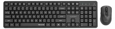Image de Gembird WIRELESS DESKTOP SET BLACK, US-LAYOUT