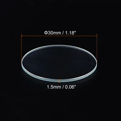 Produktbild von 3Stk AR-Beschichtung Uhrenobjektiv Runde Flach Mineral Uhrglas 30mmx1.5mm