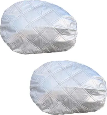 Produktbild von Seitenspiegel Schneedecke Spiegel Frostschutz Abdeckung: 1 Paar Rückspiegel Regenschutz Seitenspiegelabdeckung Autospiegel Schutzhülle Schneeabdeckung Auto Außenspiegel Frostabdeckung ( Silber )