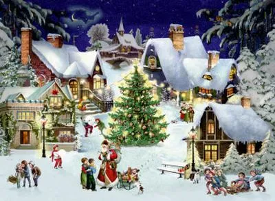 Immagine prodotto di Calendario da parete A4 Natale in paese