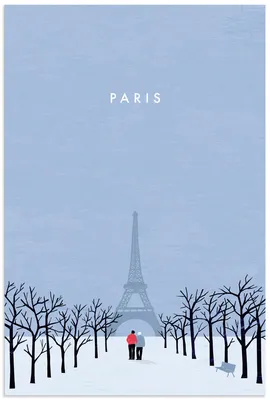 Produktbild von ARTland Wandbild Alu für Innen & Outdoor Paris Größe: 80x120 cm