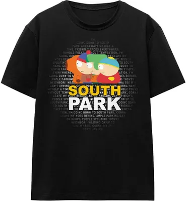 Obrázek produktu pro South Park - Tričko "Lyrics" pro muže/dámy Uni TV15961 (S) (Černá)
